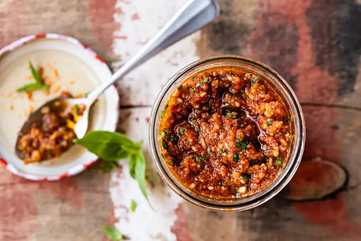 Pesto rosso maison - recette, usages et marinade pour grillades