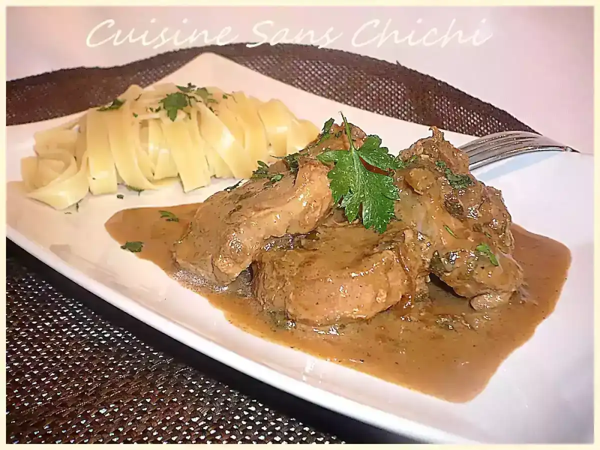 Filet mignon de porc à la moutarde, tendre et savoureux
