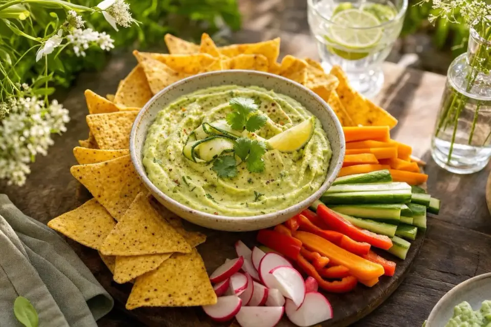 Guacamole de courgettes, la recette fraîche et crémeuse